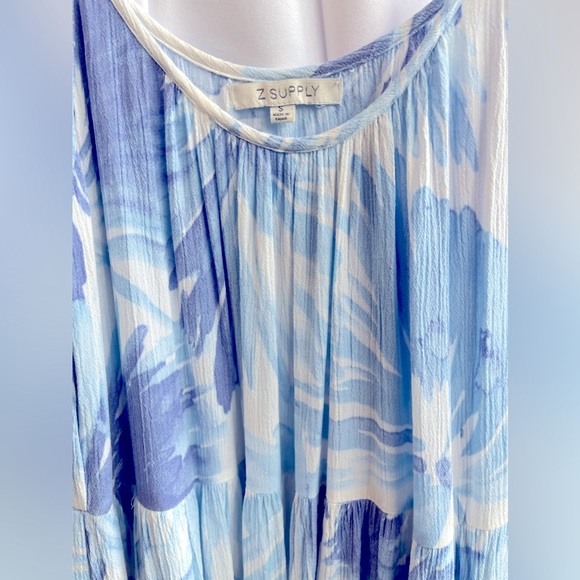 Z Supply Lido Watercolor Maxi Dress W/ Pockets - Picture 5 of 8
